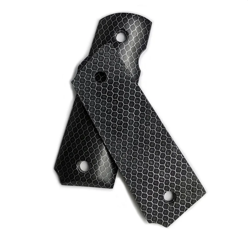 TOtrait 2 штуки 1911 ручки C тек пористый узор каучуковая рукоятка патч