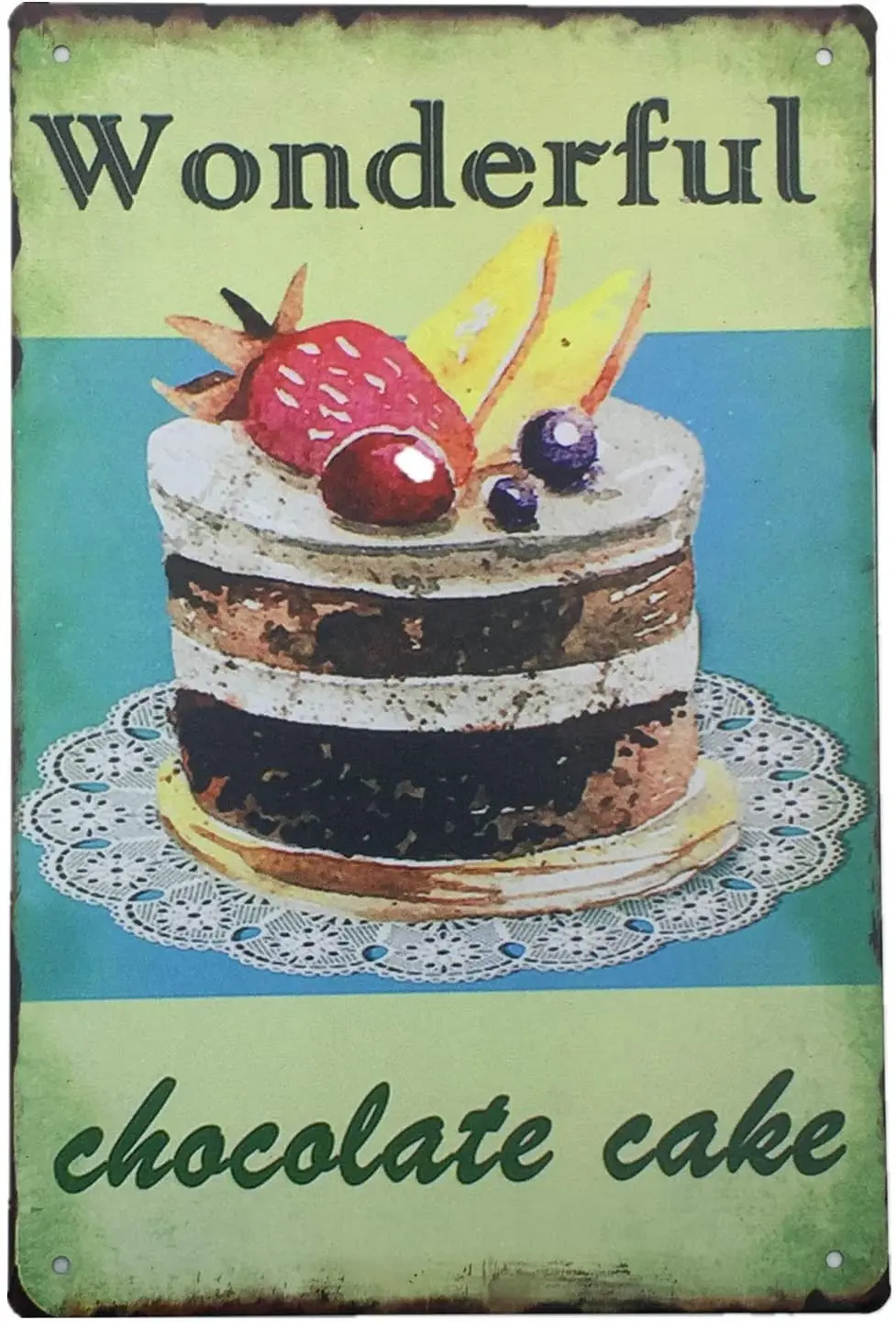 

AIQIBAO Metal Tin Sign Vintage Wall Decor-Coffee for Funny Kitchen Food Bar Pub 12X 8