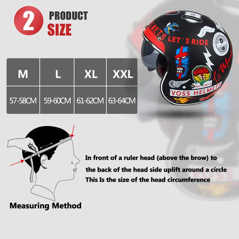 

Protective Open Face 3/4 Vintage Half Helmet With Inner Lens Casco Moto Motorcycle ABS Helmets Motorbike Racing Riding Unisex