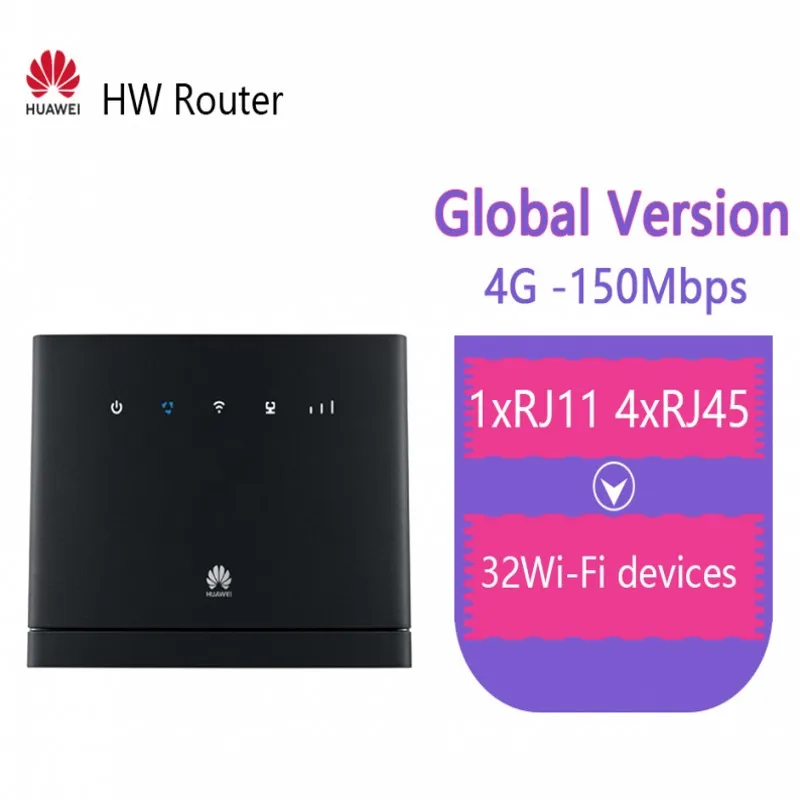 

Unlocked Huawei 4G Wireless Routers B315 B315s-608 4G CPE Routers WiFi Hotspot Router with Sim Card Slot PK B310