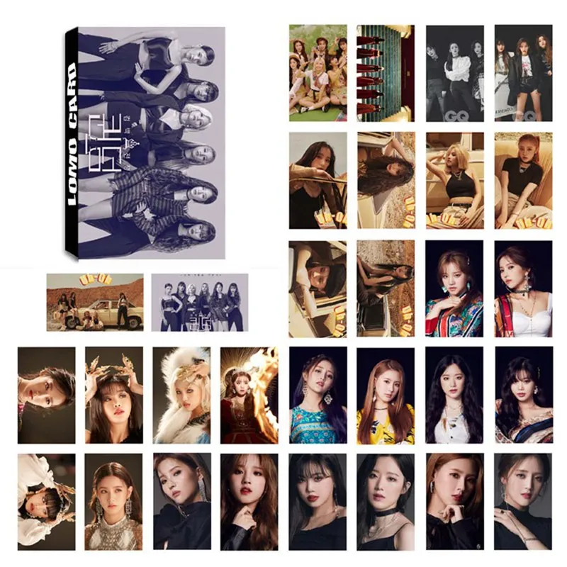 30 шт./компл. GIDLE Фотокарточка ЛОМО карточка картинки открытка Канцелярские