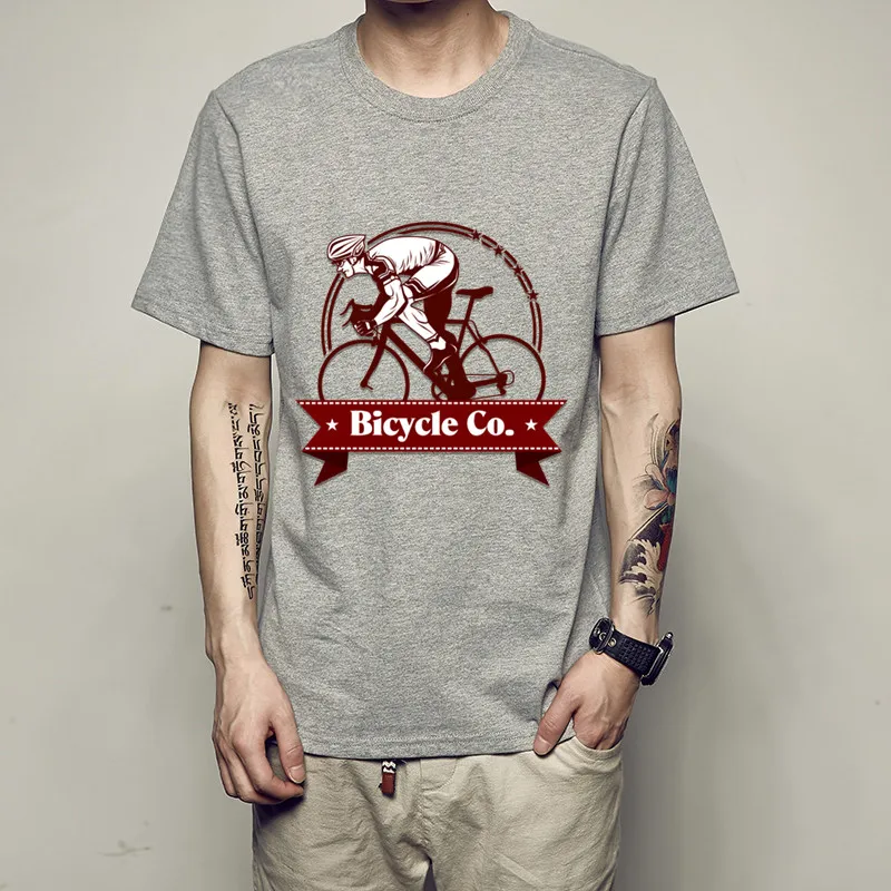 Велосипедные футболки 3D Для мужчин мужской большой заказ бесплатная короткий