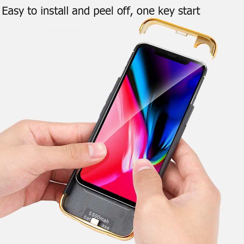 Новый чехол для зарядного устройства iphone 6 6s 7 8 Plus X XS XR 3500/6000 мАч|Чехлы с