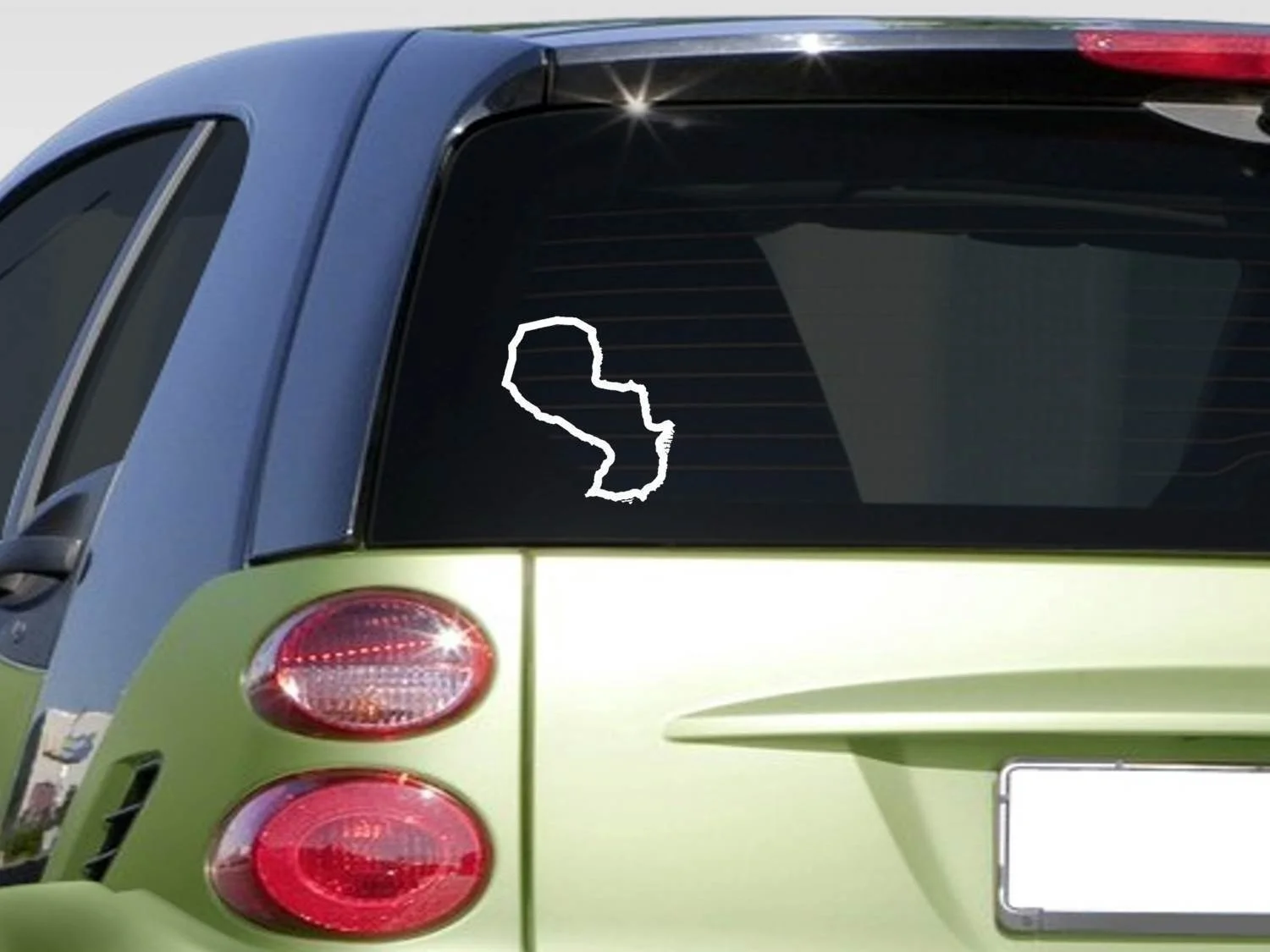 Парагвай 6 &quotнаклейка страна наклейка контур Прайд столица город