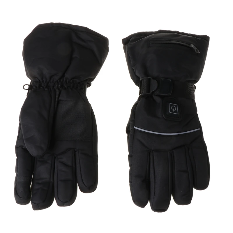 Мужские и женские зимние перчатки с электрическим подогревом со светоотражающей