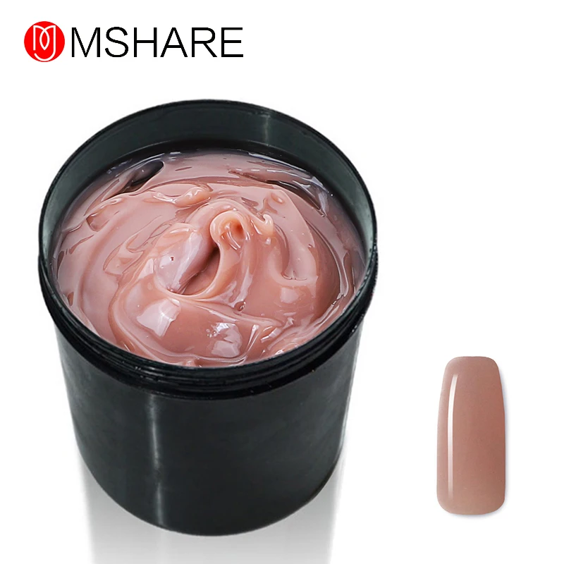 MSHARE розовый гель 1 кг наращивание ногтей Быстрый белый коричневый | Красота и