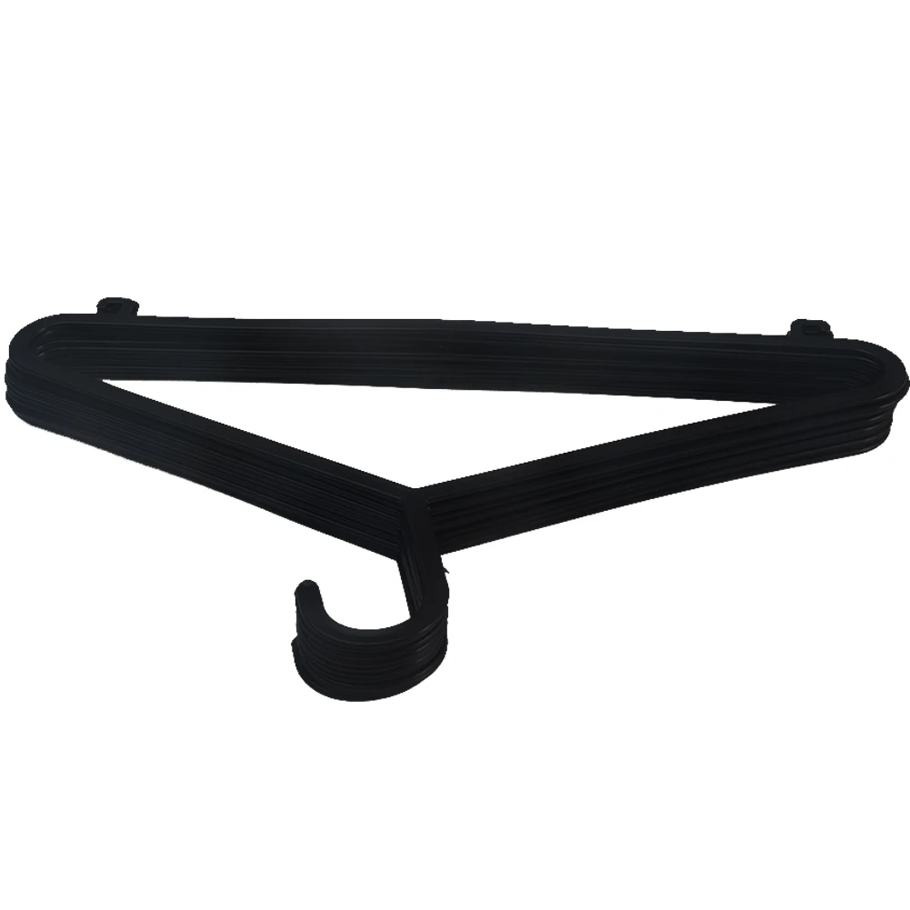 

36cm*20cm Space-Saving Multi-functional Black Plastic Wet Or Dry Adult Hangers For Clothes Dress