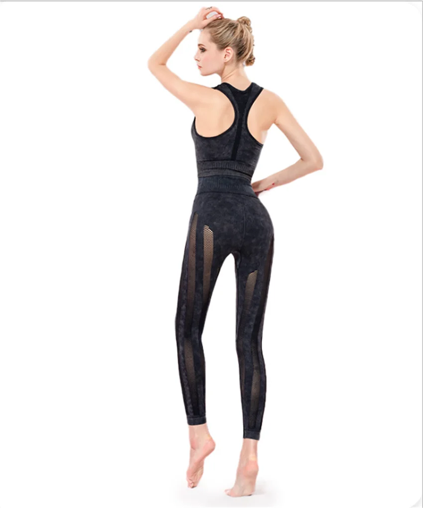 

New Seamless High Elastic Sports Tights Breathable Mesh Sexy Fitness Pants Women Running Sports Yoga Pants DS148
