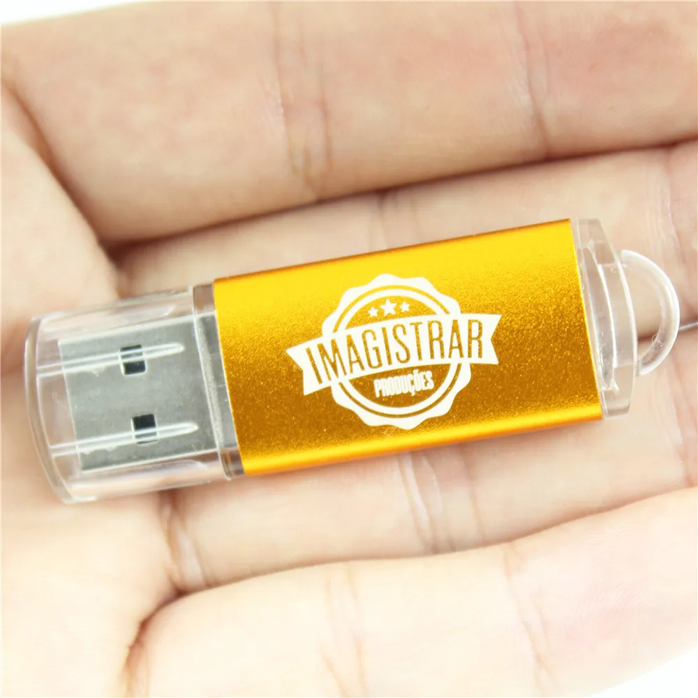 

50PCS/lot USB Memory Stick Flash Pen Drive Rectangle 4GB 8GB 16GB 32GB 64GB Drive for PC custom LOGO 8 Colours