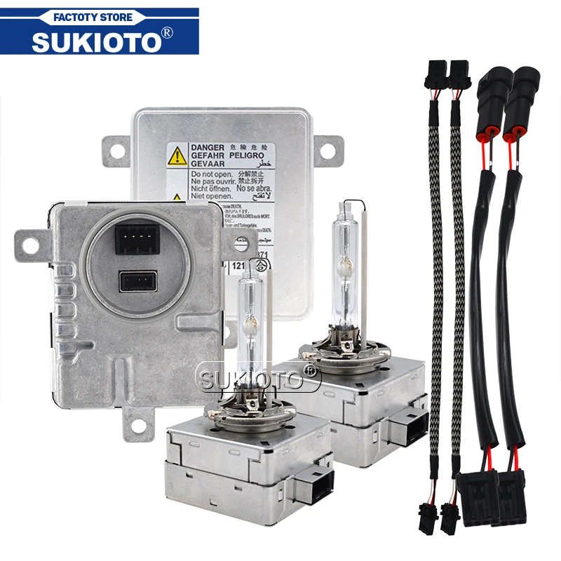 SUKIOTO Металл 55W D3S 6000K HID комплект для ксеноновых ламп ксенон D1S электронный балласт
