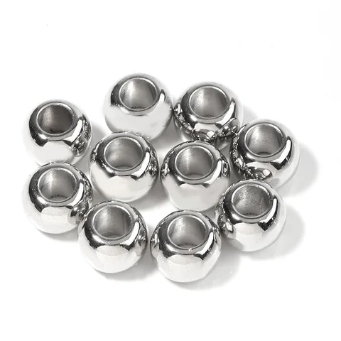 Пластиковые бусины Louleur золотые 100 шт.