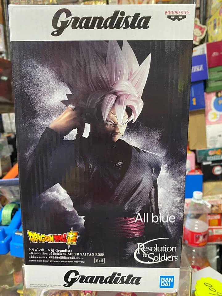 

28cm Original Banpresto DBZ Grandista ROS Rose SSJ Black Goku Action Figure Model Toys Anime Brinquedos Figurals