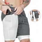 Шорты мужские для бега, быстросохнущие, спортивная одежда Кроссфит, для бега, фитнеса, тренировок, компрессионные, летние