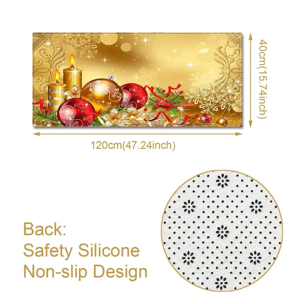 Фланелевый ковер Рождественский Декор для дома коврик ванной комнаты 2019 Navidad