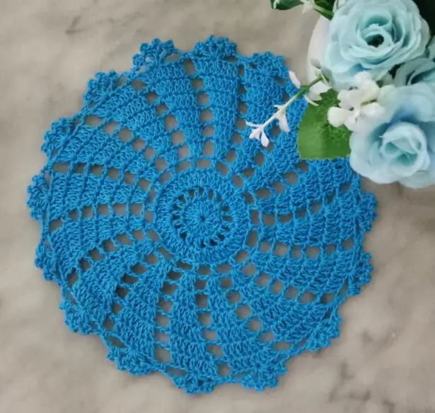 Специальная цена кружевная хлопковая подставка для стола вязаная кофейная