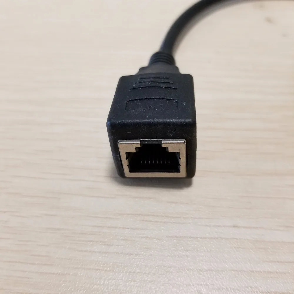 Кабель-адаптер RJ45 для сетевого удлинителя черный 30 см | Компьютеры и офис