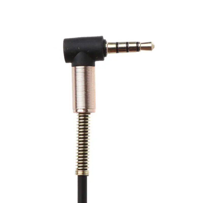 90 Degree 4 Pin 3.5mm Male To Female Stereo Audio Extension Cable Cord for Smartphone Tablet Laptop Earphone | Мобильные телефоны и