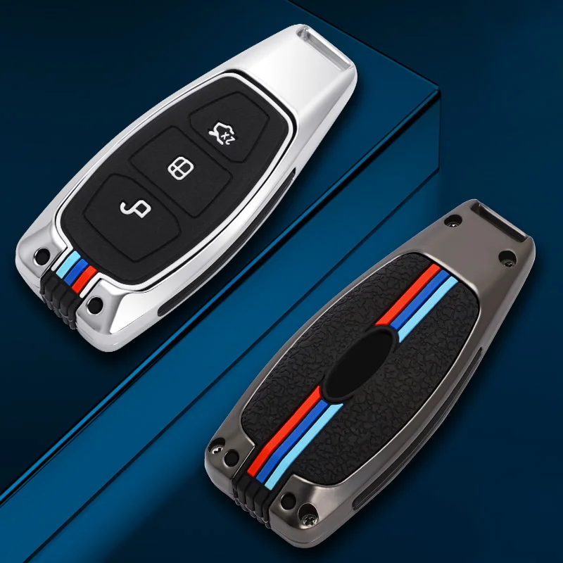 Чехол для автомобильного ключа из цинкового сплава чехол Ford C-MAX Focus RS ST Fiesta MK3 MK4 2011