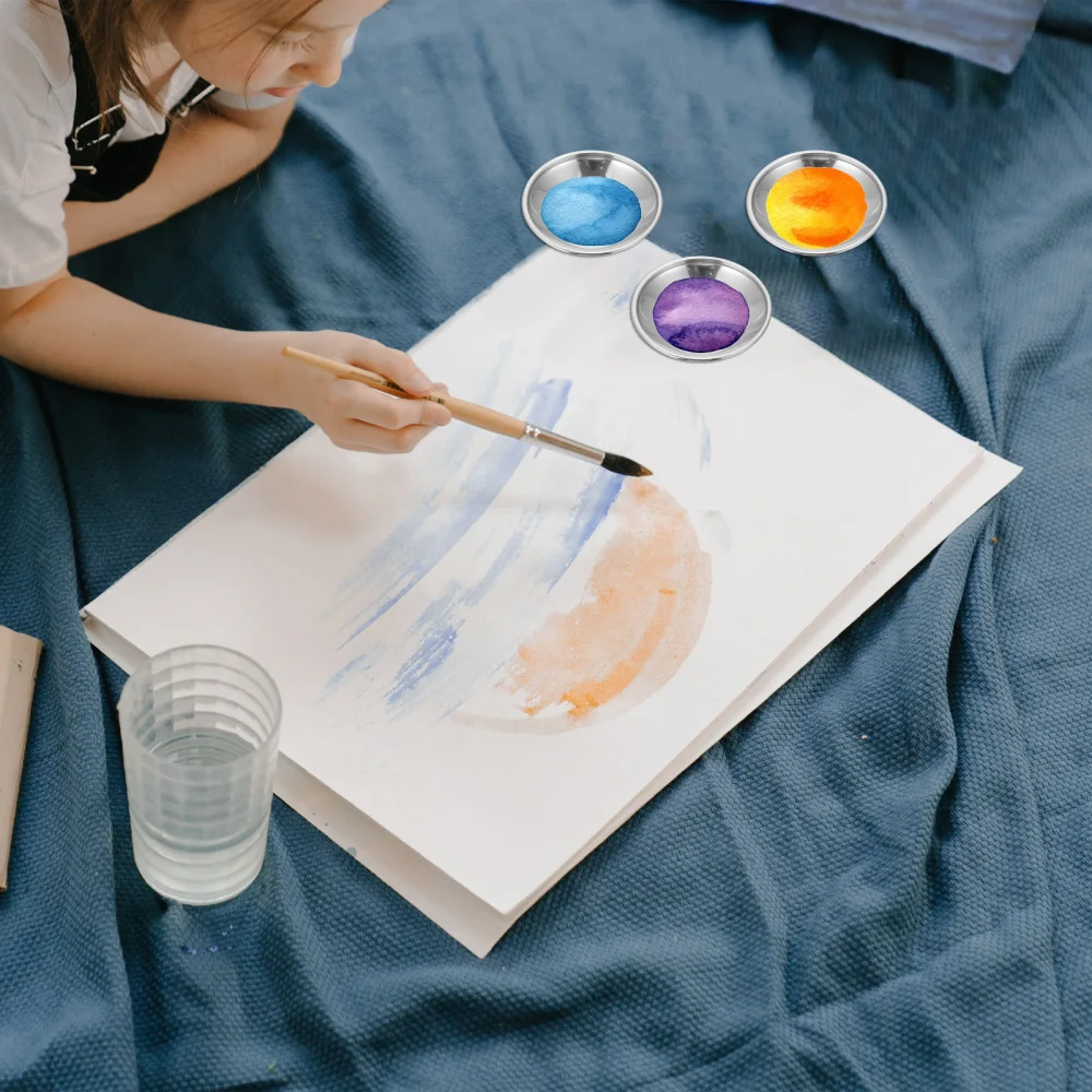

10pcs Watercolor Mixing Tray Drawing Painting Color Dish Pigment Plates