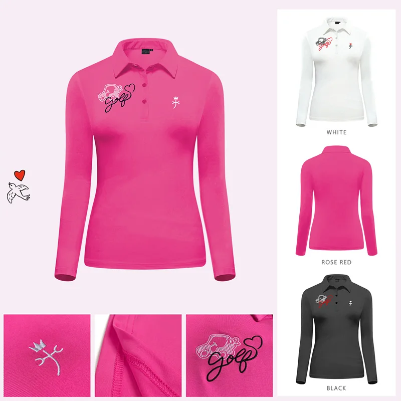 

Golf shirt Women polo long sleeve golf clothing autumn