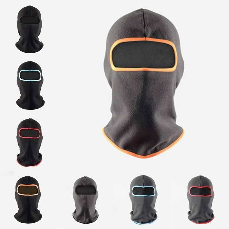 

Windproof And Warm Masked Headgear, Mask, Hat, Fleece Soft Equipment, Outdoor Riding Polar Fleece Ski Motorcycle