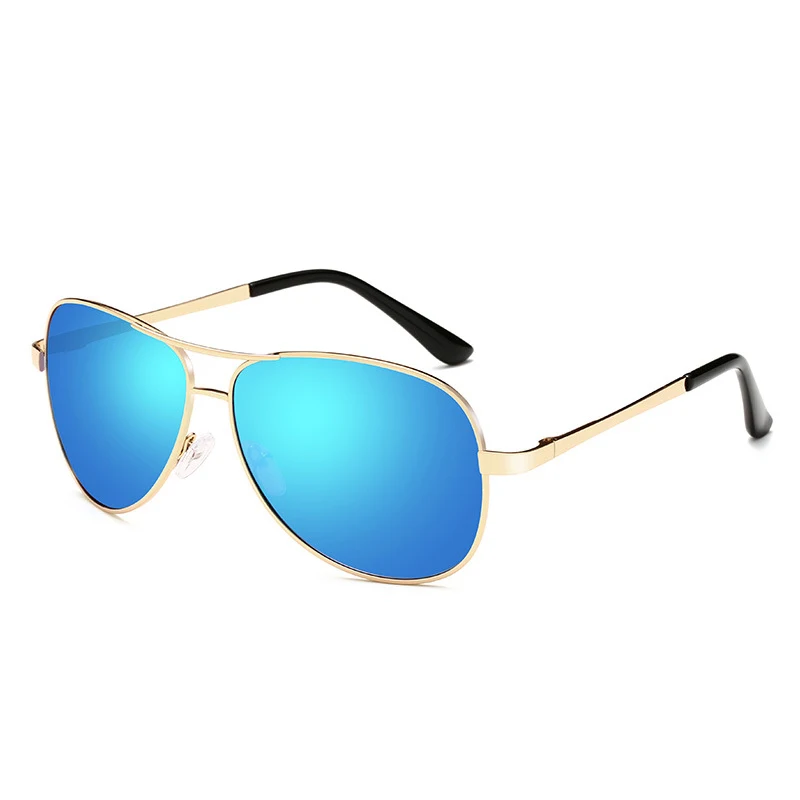 C5 gold blue HBK, винтажные фотохромные солнечные очки пилота для мужчин и женщин, бесцветные солнечные очки пилота для рыбалки, мужские весенние дужки - Цвет линз: C5 gold blue