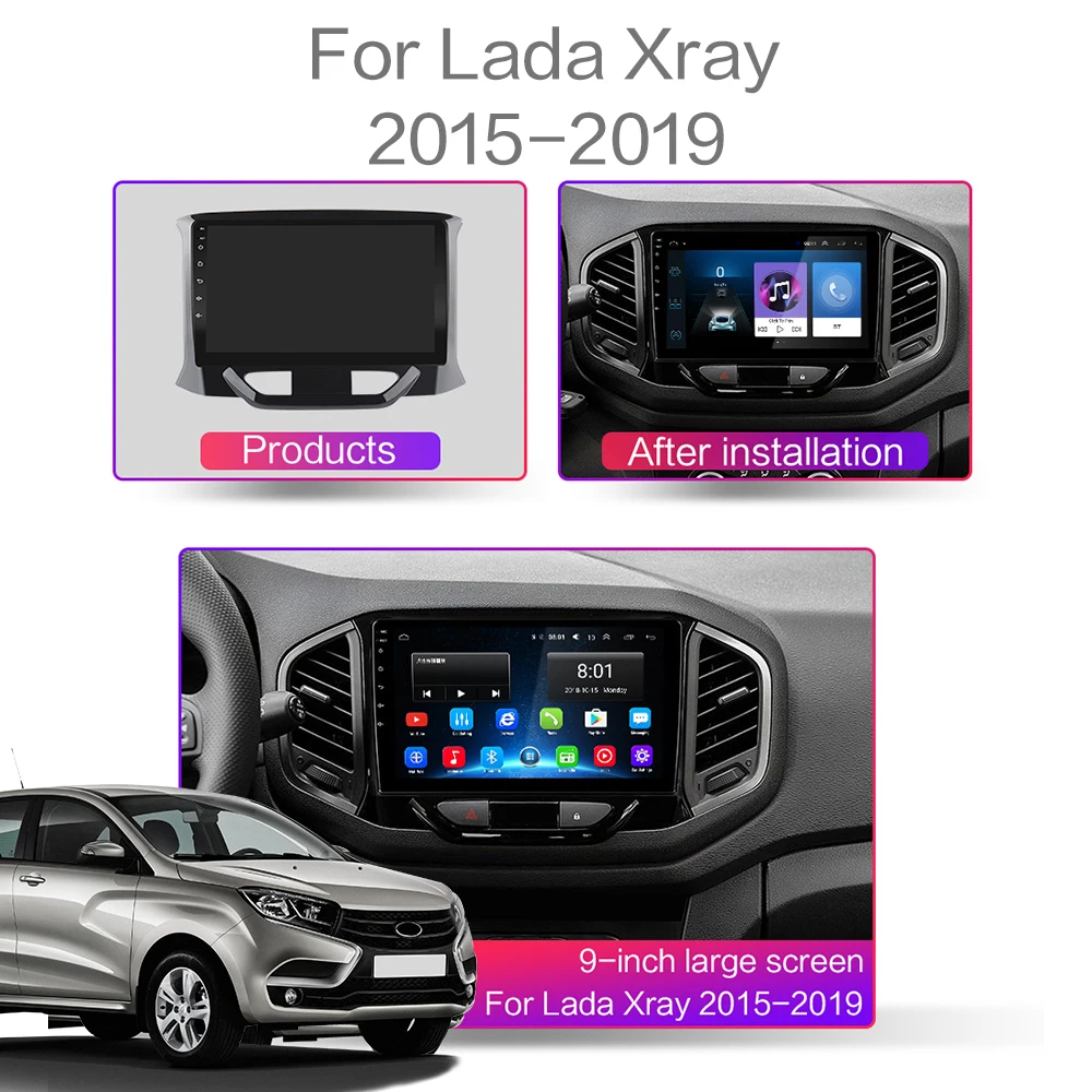 Автомобильный мультимедийный видеоплеер для LADA Xray X ray стерео-система на Android 10 с