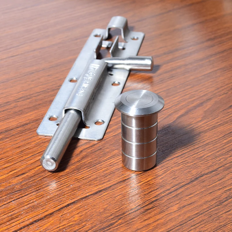 Дверная защелка из нержавеющей стали замок для раздвижных дверей 6 дюймов с