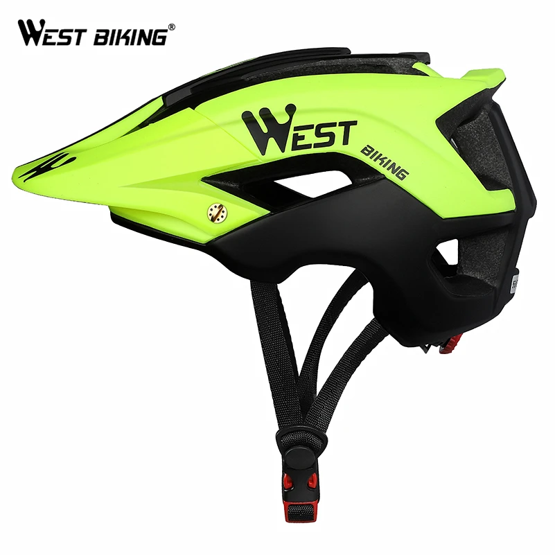 

WEST BIKING Cycling Bicycle Helmet Crash Lightweight Breathable All-terrain Sport Safety Cap MTB Road Electric Bike Equipment