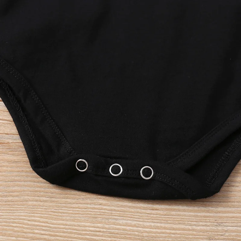

New Tattoo Letter Printed Long Sleeve Patchwork Romper Jumpsuit One-Piece Costume Spring Fashion Newborn Baby Boys Clothes