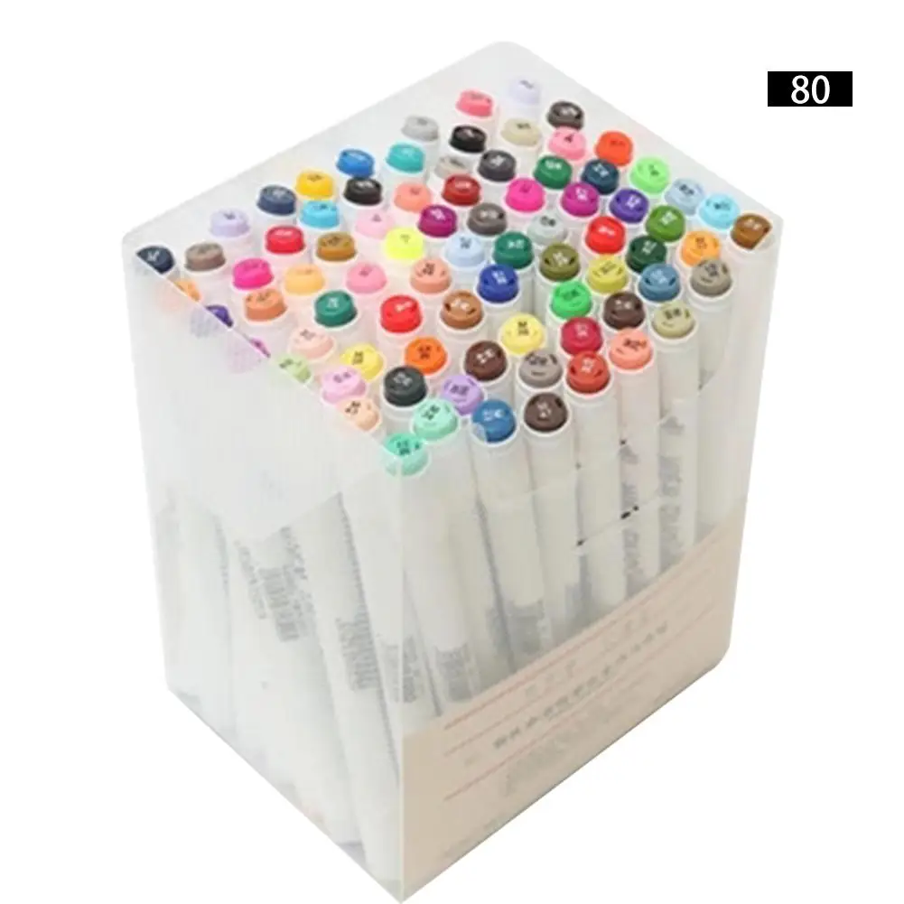 Ручка для рисования художественные маркеры тонкая подкладка двойной наконечник