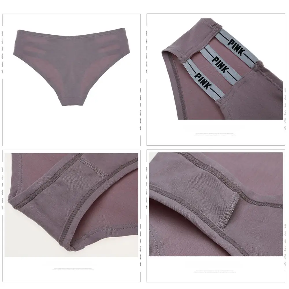 

New Women's Cotton Low-waist Hollow Sexy Briefs Soft and Breathable Sports Style Briefs