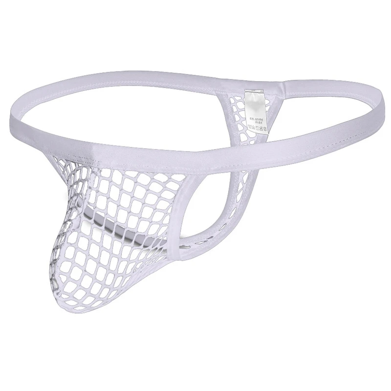 Мужские трусы размера плюс Mesh сексуальное нижнее белье с заниженной талией