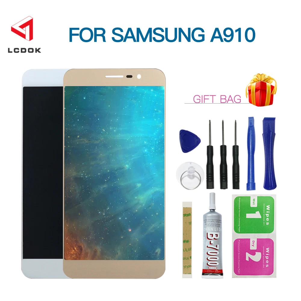Регулируемая яркость ЖК дисплей для samsung Galaxy A9 2016 A910 A910F A9100 кодирующий