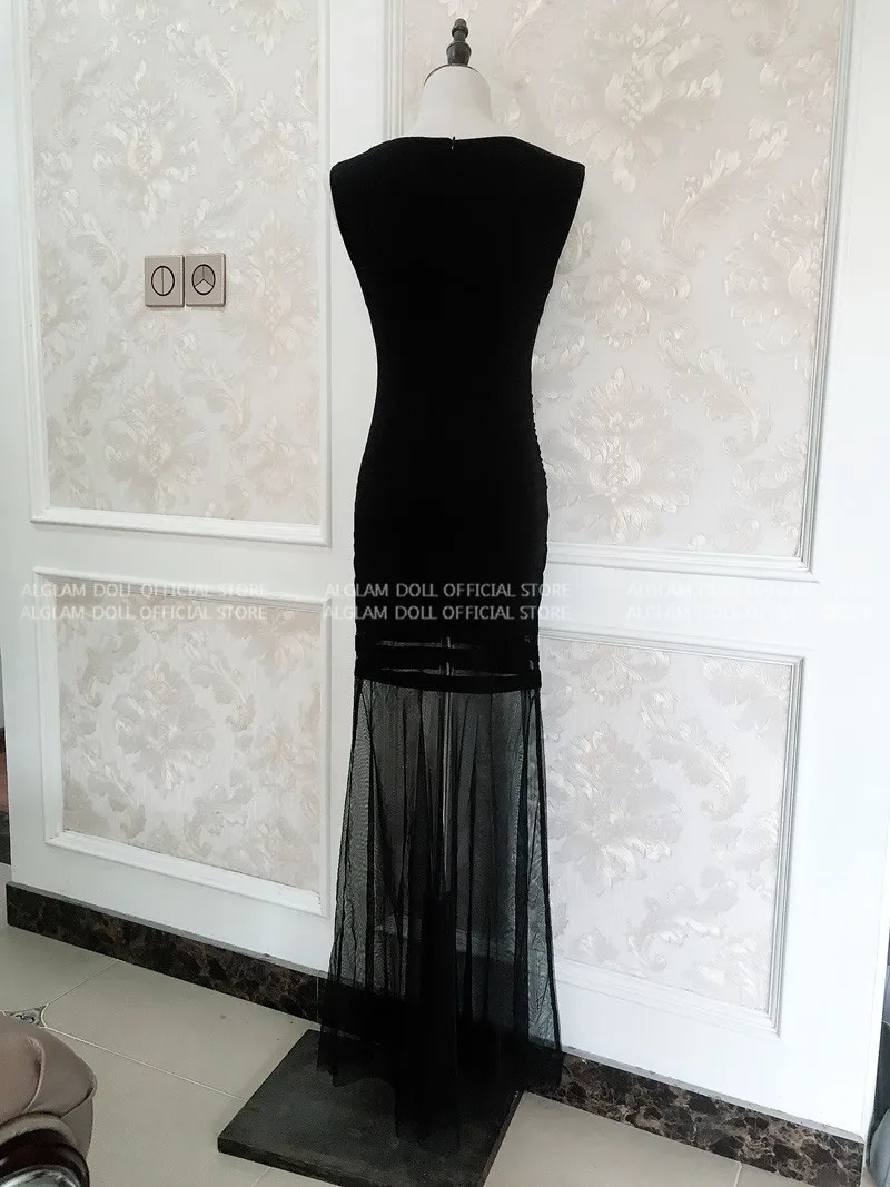 Летнее черное платье без рукавов с v-образным вырезом Vestidos облегающее платье-футляр с сеткой в стиле пэчворк Макси Длинные Сексуальные вечерние платья