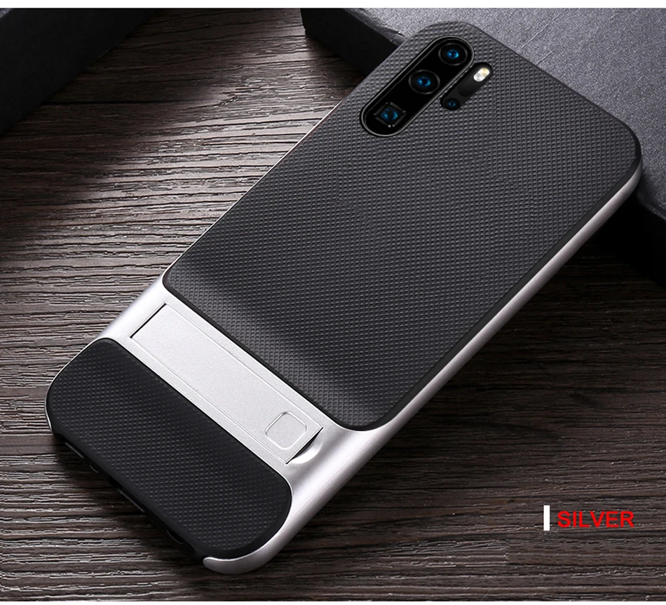 CAPSSICUM чехол с подставкой для huawei P30 Pro Чехол s PC силиконовый гибкий тонкий гелевый противоударный чехол с подставкой для задней панели P30PRO