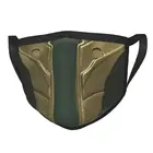 Нефрита Mortal Kombat маска для лица Для мужчин против дымки видео игры MK маска защитный респиратор многоразовый рот муфельная печь