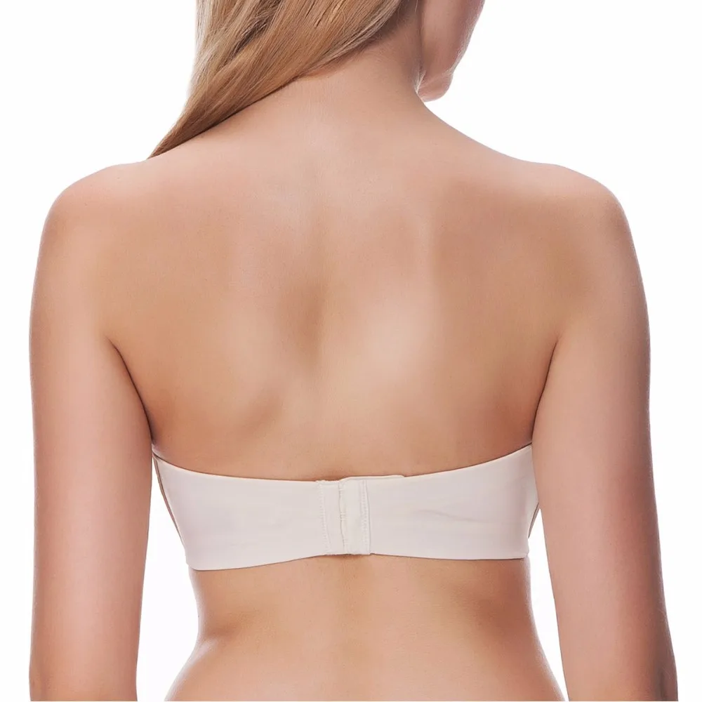 Прямая поставка Женский Противоскользящий бюстгальтер без бретелек в форме
