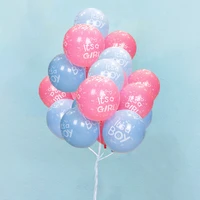 10pcs it is a boy girl baby balloon pink blue baby shower balloon for birthday christening baptism party decoration supplies