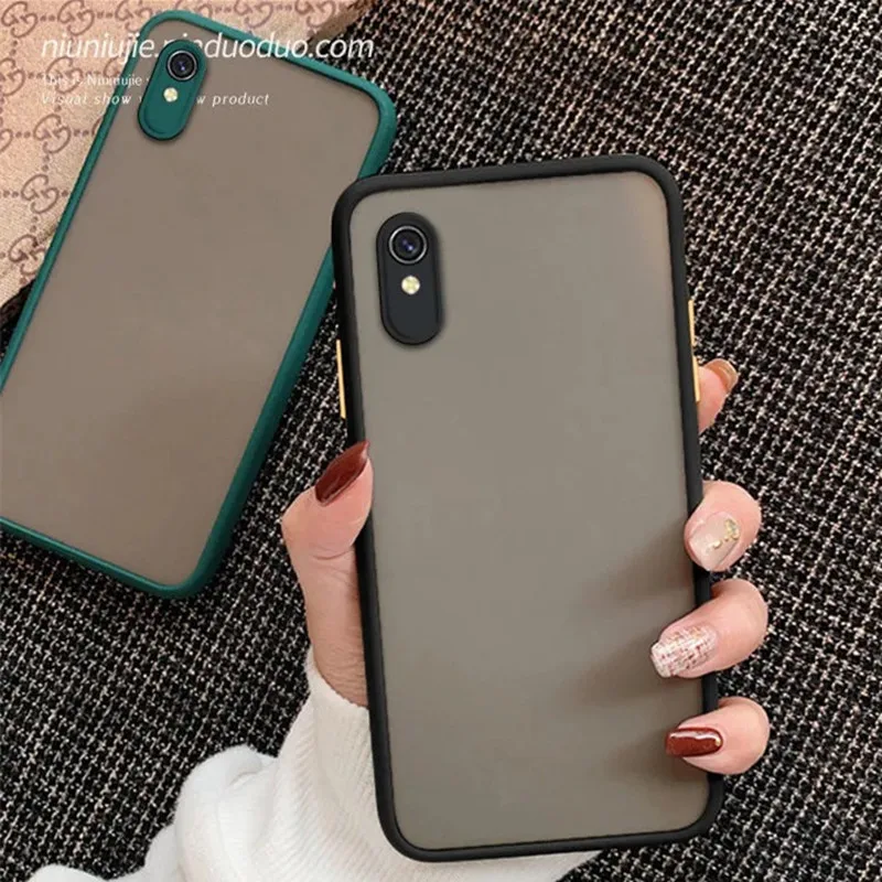 Dành Cho Xiaomi Redmi 9A Ốp Lưng Silicone Mờ Coque Funda Cao Su Bảo Vệ Ốp Lưng Điện Thoại Redmi 9A Redmi9A 9 9C k20 K30 PRO xiaomi leather case hard