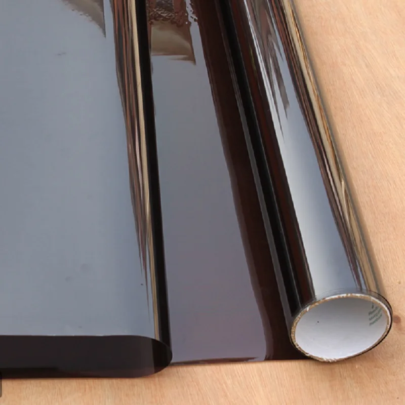 Пленка для окна с регулятором температуры коричневого чая длиной 5 м