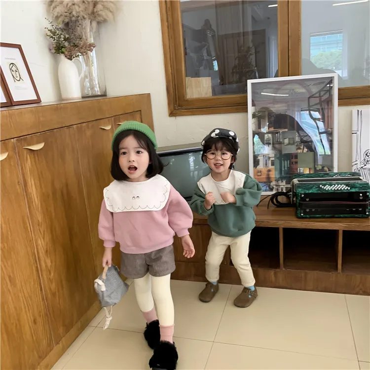 Осенне-зимние вельветовые толстовки с капюшоном для маленьких мальчиков и