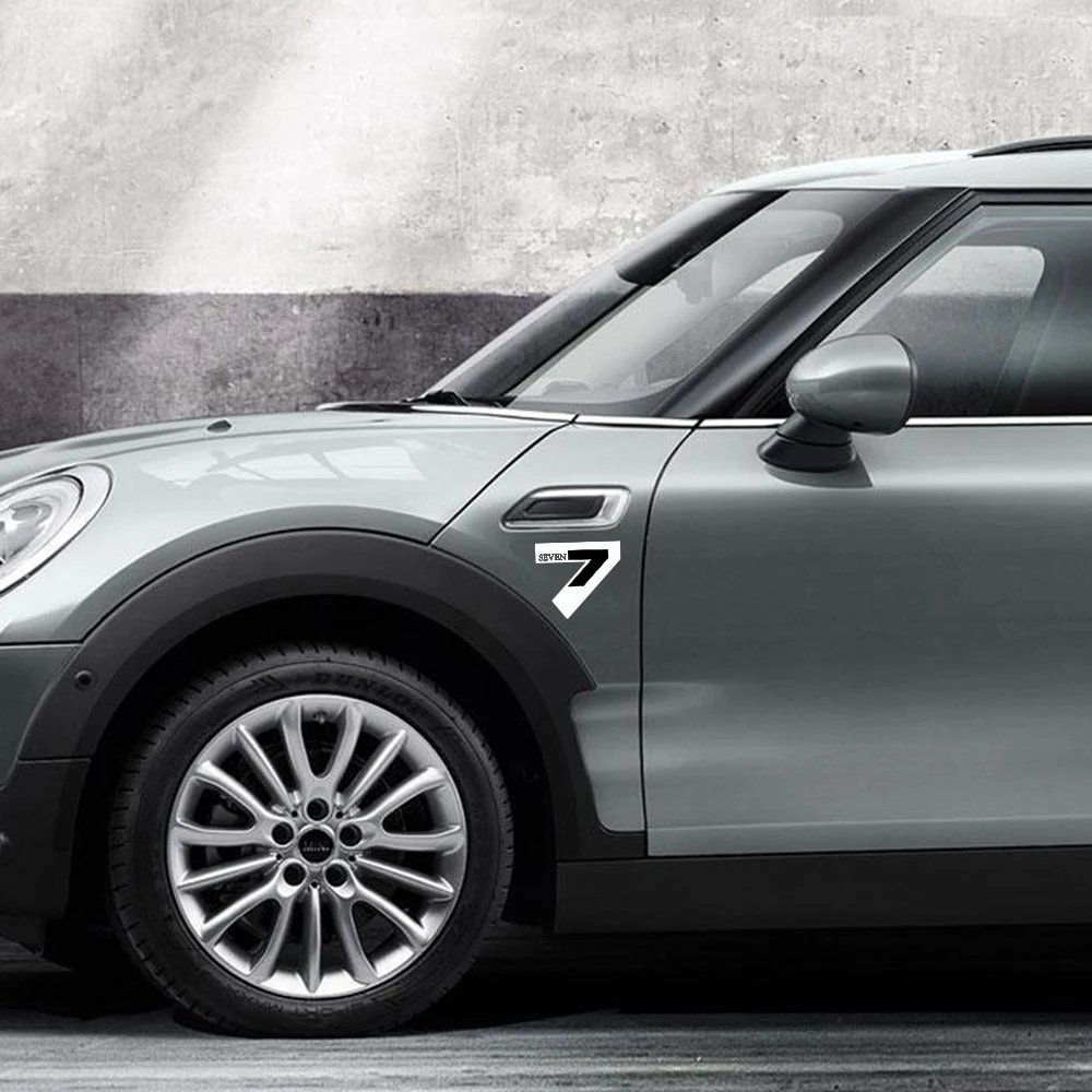 2 шт. автомобильные наклейки на крылья для Mini Cooper R56 R57 R58 R50 R52 R53 R59 R61 R60 F60 F55 F56 F54 Seven 7