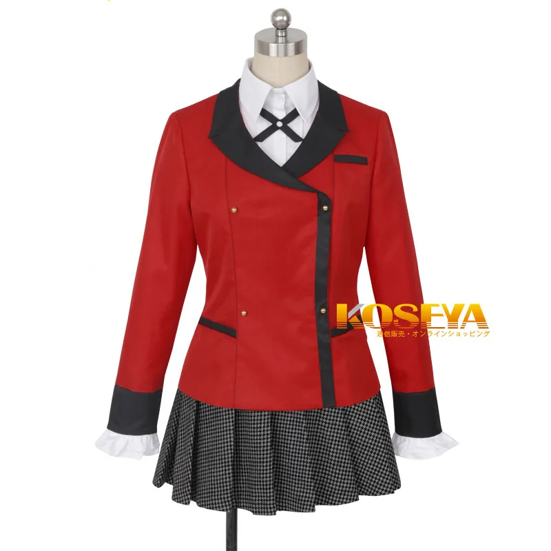 

Аниме Kakegurui Momobami Kirari костюмы для косплея модная классическая форма костюм юбка унисекс Повседневная одежда на заказ любой размер