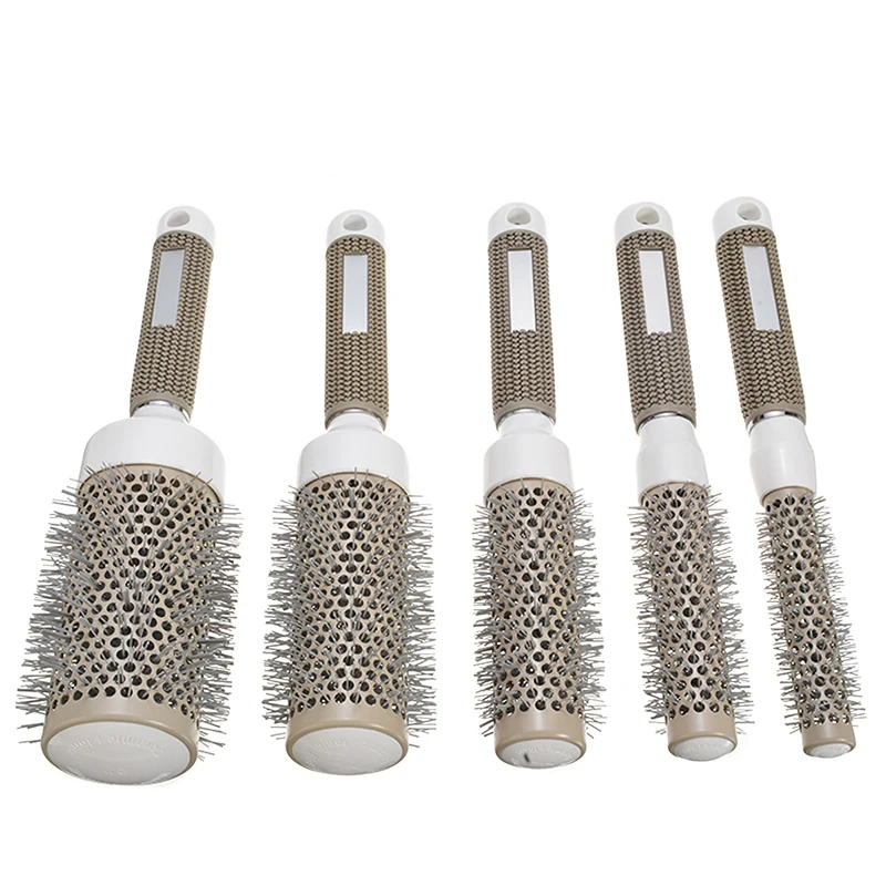 Профессиональная щетка для волос Nano термальная Керамическая ионная круглая