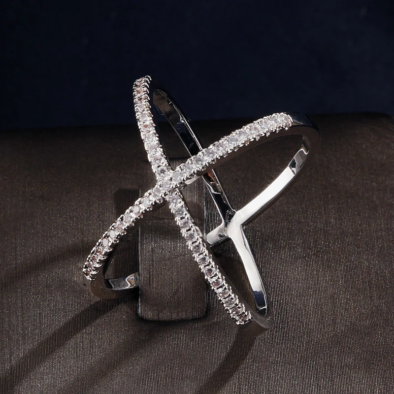 2020 Новое модное золотистое серебряное круглое кольцо для влюбленных девушек