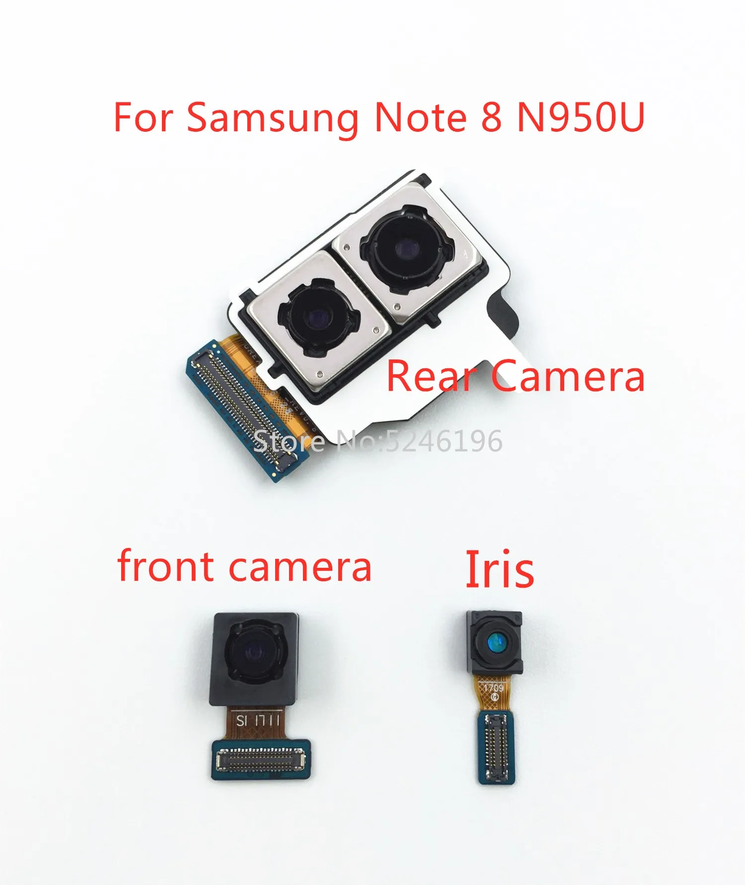 1 шт. задняя большая Основная камера Фронтальная iris ID Модуль гибкий кабель для
