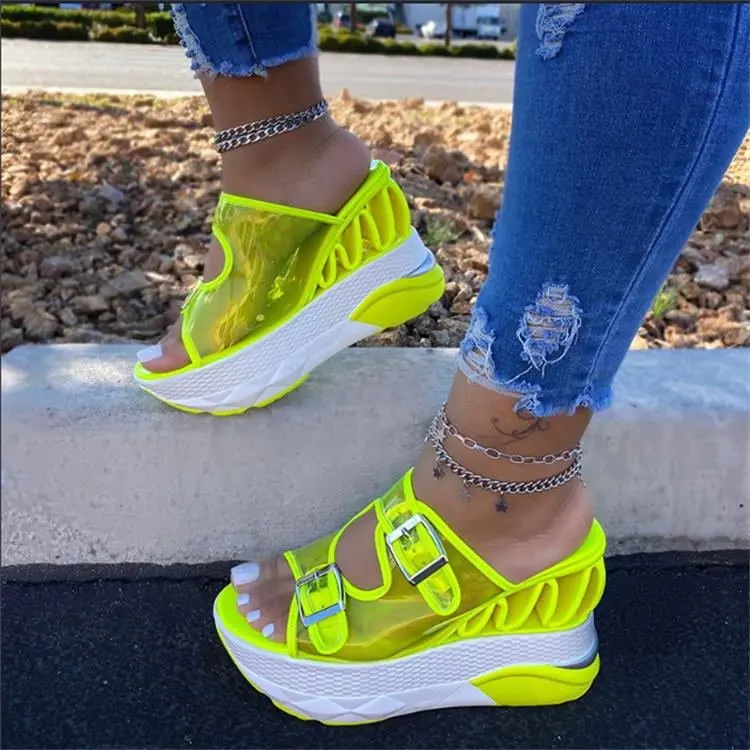

Summer Sandals Women 2021 Womens Platform Sandals Wedges Shoes Clear Sandles Women Slippers Sandels For Women Female Sandalias
