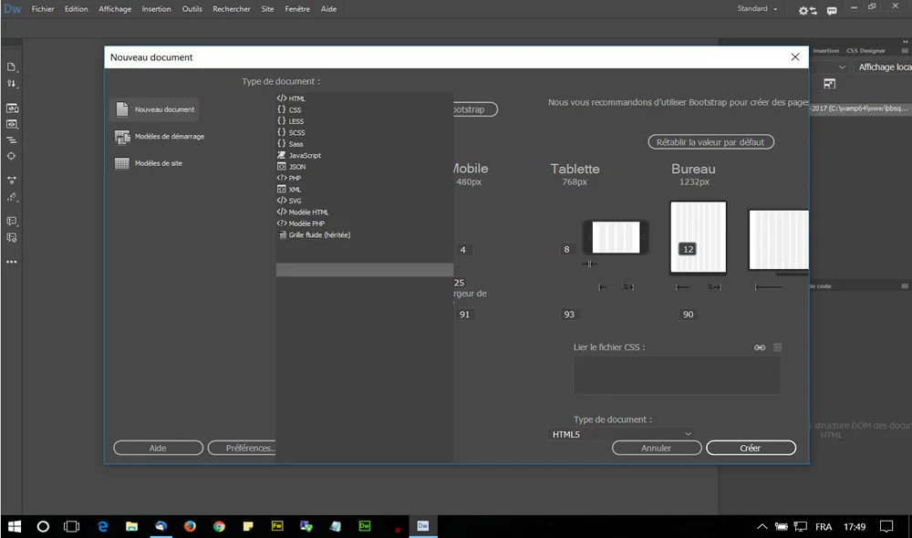 

Dreamweaver CC 2018 Website Design Software Win/MacOS