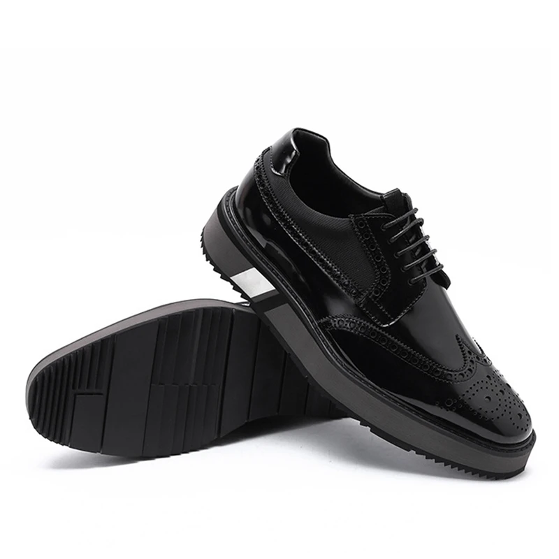 Новинка мужская обувь ручной работы из лакированной кожи в британском стиле